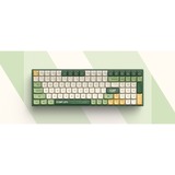 Iqunix F97 Camping Wireless Mechanical Keyboard Groen, US lay-out (QWERTY), Cherry MX Brown, 96%, RGB leds, Hot-swappable, PBT, 2.4GHz | Bluetooth 5.1 | USB-C