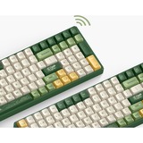 Iqunix F97 Camping Wireless Mechanical Keyboard Groen, US lay-out (QWERTY), Cherry MX Brown, 96%, RGB leds, Hot-swappable, PBT, 2.4GHz | Bluetooth 5.1 | USB-C