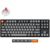 Keychron K8 Max-J1 RGB mechanisch toetsenbord Zwart, US lay-out (QWERTY), Keychron Super Red, 80% (TKL)	, RGB leds, OSA Double-shot PBT, hot swap, USB-C | 2.4 GHz | Bluetooth 5.1