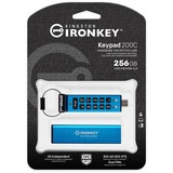 Kingston IronKey Keypad 200 256 GB usb-stick USB-C 3.2 (5 Gbit/s)
