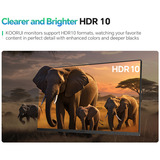 Koorui E2741A 27" 4K Ultra HD monitor Zwart, 1x DisplayPort, 2x HDMI
