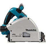 Makita 2x18 V Invalcirkelzaag 165 mm DSP600ZJ2 handcirkelzaag Accu en oplader niet inbegrepen, in Mbox, met geleiderail 1500 mm (1 st) en tas