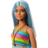 Mattel Barbie Fashionistas #218 - Rainbow top and teal skirt Pop 65e verjaardag