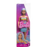 Mattel Barbie Fashionistas #218 - Rainbow top and teal skirt Pop 65e verjaardag