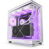 NZXT H6 Flow RGB midi tower behuizing Wit | 2x USB-A | 1x USB-C | RGB | Tempered Glass