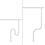 Neomounts ADS06-132WH Kabelgeleider - magnetische bevestiging - universeel kabelgeleiding Wit