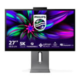 Philips Brilliance 27E3U7903 27" 5K UHD monitor Grijs, HDMI, Thunderbolt 4, USB, LAN, Webcam