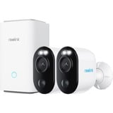 Reolink Hub 1 met 2x Argus Series B310 beveiligingscamera Wit, 3 MP | WLAN | kleurennachtzicht