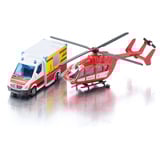 SIKU Super - Mercedes-Benz ambulance en helikopter Modelvoertuig 