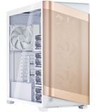 SilverStone SETA A2 midi tower behuizing Wit/roségoud | 2x USB-A | 1x USB-C | Tempered Glass