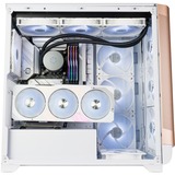 SilverStone SETA A2 midi tower behuizing Wit/roségoud | 2x USB-A | 1x USB-C | Tempered Glass
