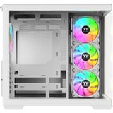 Thermaltake View 380 WS ARGB Snow midi tower behuizing Wit/houtkleur | 2x USB-A | 1x USB-C | RGB | Tempered Glass