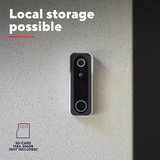 Trust DOORCAM-3000 Slimme WiFi deurbelcamera Wit/zwart, 2.4 GHz wifi