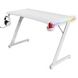 Trust GXT 709W Luminus RGB-gamingbureau gaming desk Wit