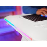 Trust GXT 709W Luminus RGB-gamingbureau gaming desk Wit