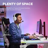 Trust GXT 709W Luminus RGB-gamingbureau gaming desk Wit