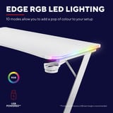 Trust GXT 709W Luminus RGB-gamingbureau gaming desk Wit
