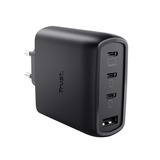 Trust Maxo USB-C GaN Oplader 65W  Zwart, Power Delivery, 3x USB-C, 1x USB-A