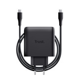 Trust Maxo USB-C GaN Oplader 65W  Zwart, Power Delivery, 3x USB-C, 1x USB-A
