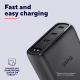 Trust Maxo USB-C GaN Oplader 65W  Zwart, Power Delivery, 3x USB-C, 1x USB-A