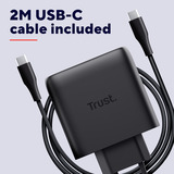 Trust Maxo USB-C GaN Oplader 65W  Zwart, Power Delivery, 3x USB-C, 1x USB-A