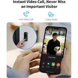 Aqara Deurbelcamera G400 (bedraad) Zwart, 2K