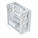 Corsair FRAME 5000D WOOD RS midi tower behuizing Wit/houtkleur | 3x USB-C | Tempered Glass