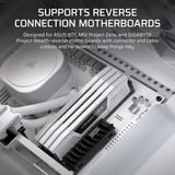 Corsair FRAME 5000D WOOD RS midi tower behuizing Wit/houtkleur | 3x USB-C | Tempered Glass