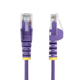  Dunne CAT6 Ethernet Kabel 2,5m Paars