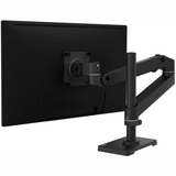 Ergotron LX Pro Desk Monitor Arm, Tall Pole monitorarm Zwart