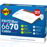 FRITZ! Box 6670 Cable Edition International router Wit/rood