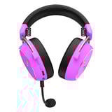 Hator Hypergang 3 Wireless - Cyber-Violet over-ear gaming headset Paars, RGB, 2.4GHz / Bluetooth / USB
