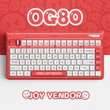 Iqunix OG80 Joy Vendor Wireless Mechanical Keyboard Grijs, US lay-out (QWERTY), Cherry MX Brown, 80% (TKL)	, RGB leds, Hot-swappable, PBT, 2.4GHz | Bluetooth 5.1 | USB-C
