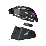 MSI VERSA PRO WIRELESS plus MOUSE DOCK PRO Zwart, 400 - 26.000 DPI, 2,4 GHz / Bluetooth / USB