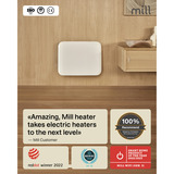 Mill Steel WiFi paneelverwarming PA400WIFI4, 400 Watt convector Wit, wifi 2,4 GHz (wifi 6), Bluetooth 5.2, Zigbee 3.0 + App