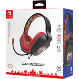 PowerA Switch Stereo Mario Kart over-ear gaming headset Zwart/rood