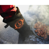 The Windmill Lederen BBQ Handschoenen Zwart, 1 maat, Runderleer