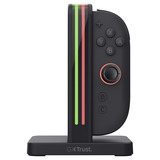Trust GXT 1256 Laaddock voor Joy-Con 2 oplader Zwart, 4x USB-C, Nintendo Switch 2