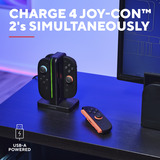 Trust GXT 1256 Laaddock voor Joy-Con 2 oplader Zwart, 4x USB-C, Nintendo Switch 2