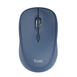 Trust Yvi+ Draadloze Muis Compact Blauw, 800-1600 Dpi, 2.4GHz, Bluetooth, Stille Knoppen 