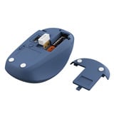 Trust Yvi+ Draadloze Muis Compact Blauw, 800-1600 Dpi, 2.4GHz, Bluetooth, Stille Knoppen 