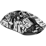 WLMouse Beast X Medium V2 Wireless Gaming Mouse - Graffiti Wit (mat)/zwart, 50 - 50.000 dpi, 8K, 2.4GHz / USB-C