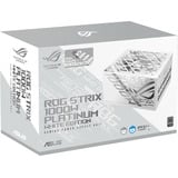 ASUS ROG Strix Platinum White Edition (ROG Equalizer) modulaire 1000 watt voeding  Wit, 1x 12V-2x6, 4x PCIe
