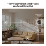 Aqara Slimme Video Deurbel G410 Select Zwart, Wifi, Bluetooth, Zigbee, Matter