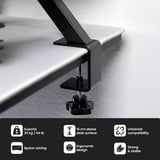 Arozzi Arena Desk Riser Large - Black bevestiging Zwart