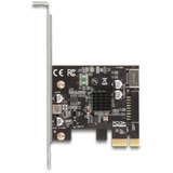 DeLOCK PCIe x1 naar interne USB 5 Gbps Type-E + 19-pin USB-pin header usb-controller 