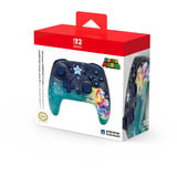 HORI Wireless HORIPAD Turbo - Universe Mario gamepad Blauw, Nintendo Switch 2, Nintendo Switch, Nintendo Switch – OLED-Model, Nintendo Switch Lite, Bluetooth 5.0
