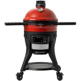 Kamado Joe Konnected Joe digitale houtskoolgrill en -roker barbecue Rood/zwart, Ø 46cm, Wi-Fi, App