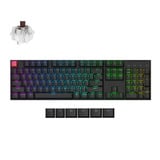 Keychron K10X-B3 RGB mechanisch toetsenbord Zwart, US lay-out (QWERTY), Keychron Super Brown, 100%, RGB, Cherry Double-shot PBT Keycaps, Bluetooth / USB-C