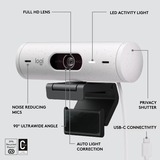 Logitech Brio 500 Full HD Webcam Wit/zwart, 1080p/30fps, 720p/60fps
